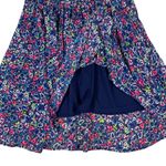 Torrid  Navy Floral Skirt Boho Stretch Waist Flowy Feminine Lightweight Large Photo 1
