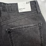 Forever 21 NWT  90s Jeans Womens 27 Black Pinch Waist Loose Fit Relaxed Leg Denim Photo 2