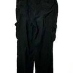 James Perse Cuffed Cargo Pants with Drawstring waist in Black Photo 5