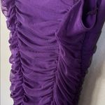 Lucy in the Sky Deep Purple Ruched Mini Dress Photo 6