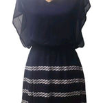 Charming Charlie Charmed Charlie Dress‎ Womens Medium Navy Photo 0