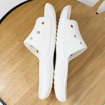 Crocs Classic Perforated Slide Sandals White 5 Mens 7 Womens Photo 3