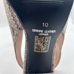 Journee Collection  Shoes Women 10 Gray 100% Leather Elena Snakeskin Peep Toe NEW Photo 7