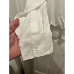 Lou & grey  LOFT White Faux‎ Wrap Long Sleeve Top Lyocell Women’s Size Large Photo 7