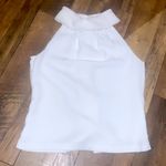 Sail To Sable  button up back white blouse top preppy casual fall classic mock Photo 1