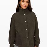 Lululemon  Go Cozy wool blend tech jacket Size 6 forest green Photo 0