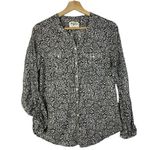 Anthropologie  Holding Horses Zellige Black & White Bird Print Long Sleeve 4 Photo 0