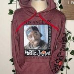 TuPac Graphic Print Hoodie Red Photo 0