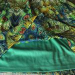 Anthropologie Fig and Flower Boho Peasant Blouse Women’s Size 1X Lined Peacock Green Photo 12