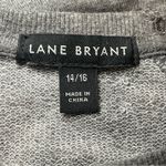 Lane Bryant  Gray Red Sweatshirt Buffalo Plaid Snowflake Size 14/16 Cabincore Photo 4