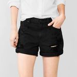 Gap  Sexy Boyfriend Black Jean Shorts Photo 3