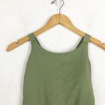 Athleta NWT  Palm One Piece Swimsuit Small Green Strappy Back Modest Coverage Photo 3