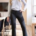 Betabrand Straight-Leg Dress Pant Yoga Pants – Charcoal Gray, Small Petite Photo 1