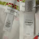 Liz Claiborne Spring Parade Strapless A-line Dress 10 White Floral Cottage NWT Photo 1