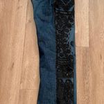 Roberto Cavalli Vtg RARE  Jeans Black Embroidered & Beaded Half Lined Inside Sz L Photo 9