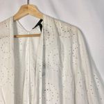 BCBGMAXAZRIA Finnigan Optic White Eyelet Lace Kimono OS Photo 2