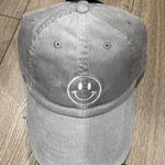 Corduroy Grey Baseball Smile Hat Gray Photo 0