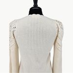 Sézane  Moira Cardigan Jumper Sweater | Sz Small | Ecru (Off White) Photo 8