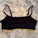 Quince NIB  Women's Organic Cotton Scoop Bralette (2-pack) Black M Photo 5