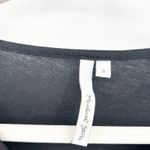 Michael Stars  Womens Edgy Minimalist Supima Leather Long Sleeve Top Size S Black Photo 2