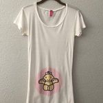 Tummy Ts Baby Girl White Maternity Tee Size M Photo 0