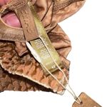 SKIMS  Womens Beige Tan Chai Velvet Logo Triangle Bralette Adjustable Strap Sz 4X Photo 2