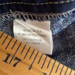 Drew  Paper Bag Dress Belted Shorts Cotton Linen Blend Chambray Blue Size SMALL Photo 6