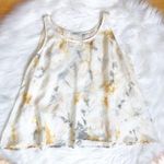 Anthropologie Anthro Mes Demoiselles Silk‎ Tank Ecru Sunset Sz M Photo 0