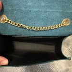 PERSAMAN NEW YORK studded metallic leather bag Blue Photo 10