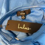 Lulus NWT Elegant Status Blue Strapless Tulip Midi Dress Size XS Photo 5