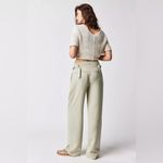 Free People  Falling Out Straight Leg Trouser in Alfalfa Size 4 Photo 4