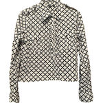 Saks 5th Avenue Saks Fifth Avenue Button Down Top Clover Print Long Sleeve Size 10 Photo 0