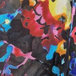 DRAPERS & DAMON KIMONO COVER UP JACKET COAT 1X FRINGE‎ MULTICOLOR FLORAL Boho Black Photo 1