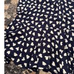 Anthropologie  11.1 Tyhlo Navy Heart Print Button Down Shirt Dress Tunic M Photo 7