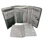 Fossil  Y2K Long Live Vintage 1954 Trifold Wallet Women's Black Leather 5.5"x4" Photo 7