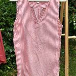 BeachLunchLounge S Red and White Striped Dress beach lunch lounge EUC Photo 0