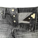 Madewell NWOT Faded Black (Black Calverley Wash) Relaxed Denim Raw Hem Shorts 29 Photo 4