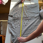 Johnny Was  Pete & Greta 100% Cotton Gray Bead Crystal Button Down Top Size S Photo 10