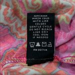 MSK Vibrant Multicolor Printed Collared Short Sleeve Midi Dress Size Large Pink Photo 11