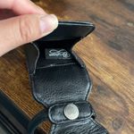 Brighton Vintage Belt Loop Cell Phone Case Black Leather Crossbody Photo 3