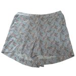 Loft Womens Small Light Blue Pink Floral Pattern Shorts Photo 0