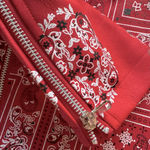 Reaction Kenneth Cole Paisley red bandanna style print jacket and bag (Kenneth Cole Reaction) set NEW Photo 2