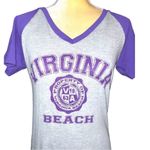 Virginia Beach gray and purple cute T Photo 1