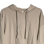 Aerie  Oversized Hoodie Sweatshirt Tan‎ Wide Drawstring Relaxed Fit Comfy Photo 2