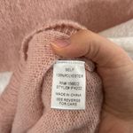 Bibi soft fuzzy striped relaxed Crewneck sweater size S Pink Photo 8