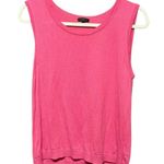 Talbots Pink Knit Tank Top Classic Style Soft Lightweight Minimalist Euro Sz L Photo 0