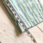 Caribbean Joe  Cropped Pants 10 Capris Blue Green Stripes Pockets Lightweight Photo 8