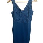 Grace Karin  Women Sleeveless Deep V Neck Cocktail Pencil Dress Lace Blue S Photo 5