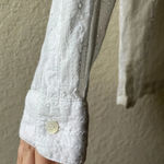 Democracy  eyelet floral button up career Minimalist‎ staple cotton beach boho Photo 6
