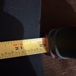 Ann Taylor  Black Midi Elastic Waist Skirt Closure Zipper On Side Sz 4 Photo 9